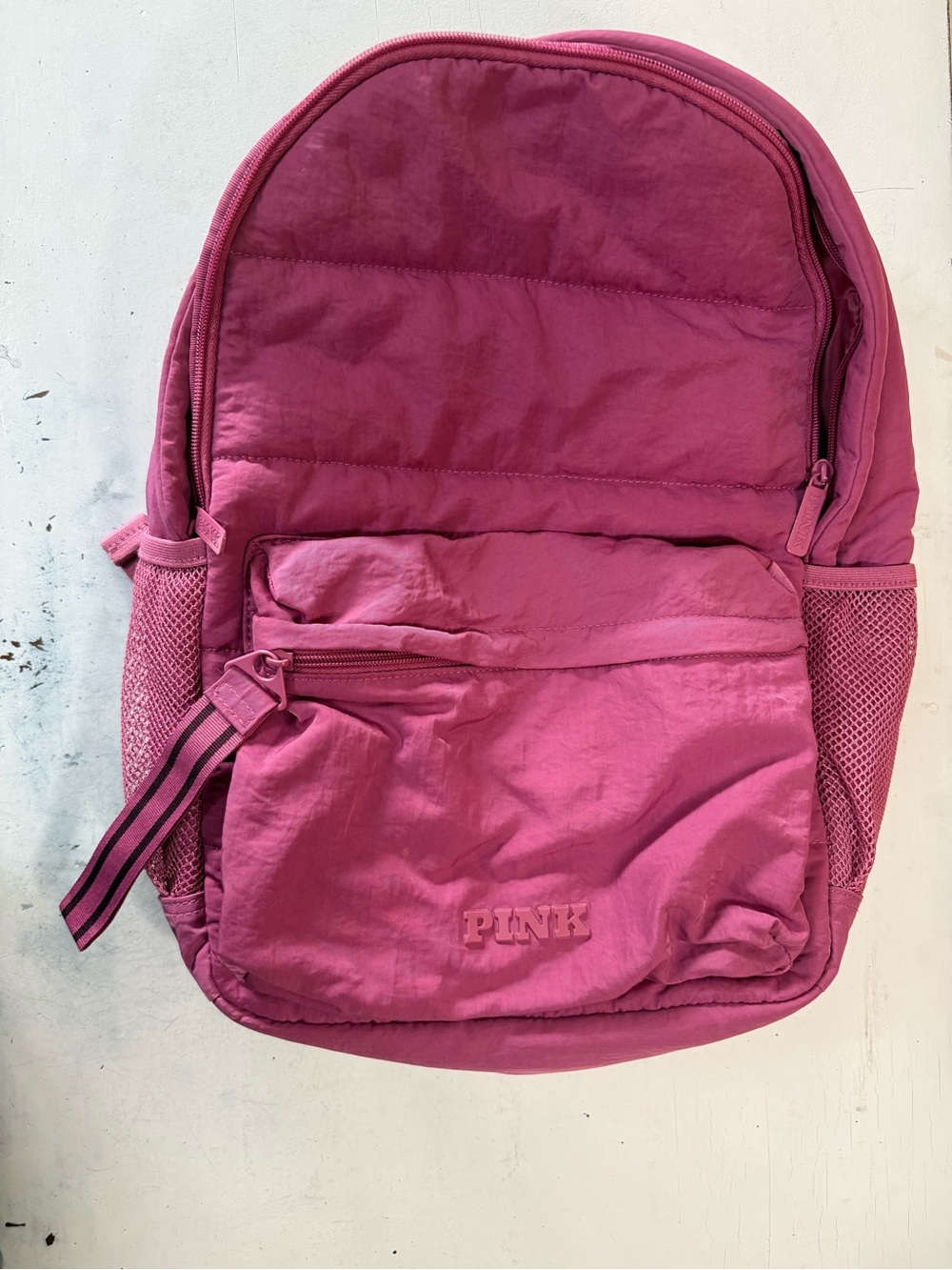 PINK Victoria's Secret Hot Pink Lightweight Campus Backpack